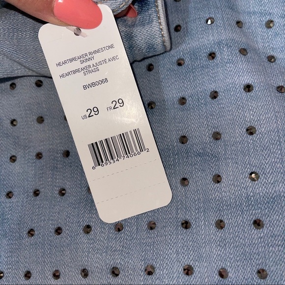 Bebe Bejeweled Rhinestone Jeans - Picture 5 of 8